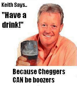 Keith Chegwin loves a beer