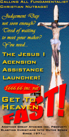 The Jesusrocket: make your ascent into eternity TURBOCHARGED!